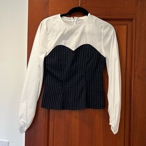 NWT Corset White Shirt